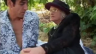 Outdoor fucks mature granny